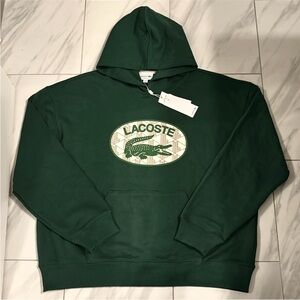 Men’s Lacoste Loose Fit Pullover Hoodie
